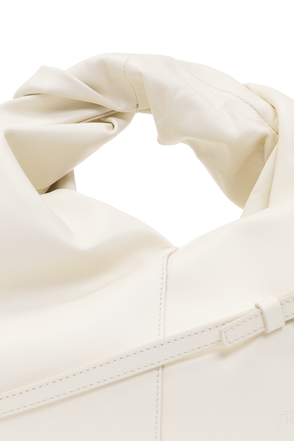 【送料&関税込】J.W. Anderson White Leather Hobo Twister Bag J.W. Anderson White Leather Hobo Twister Bag | italist